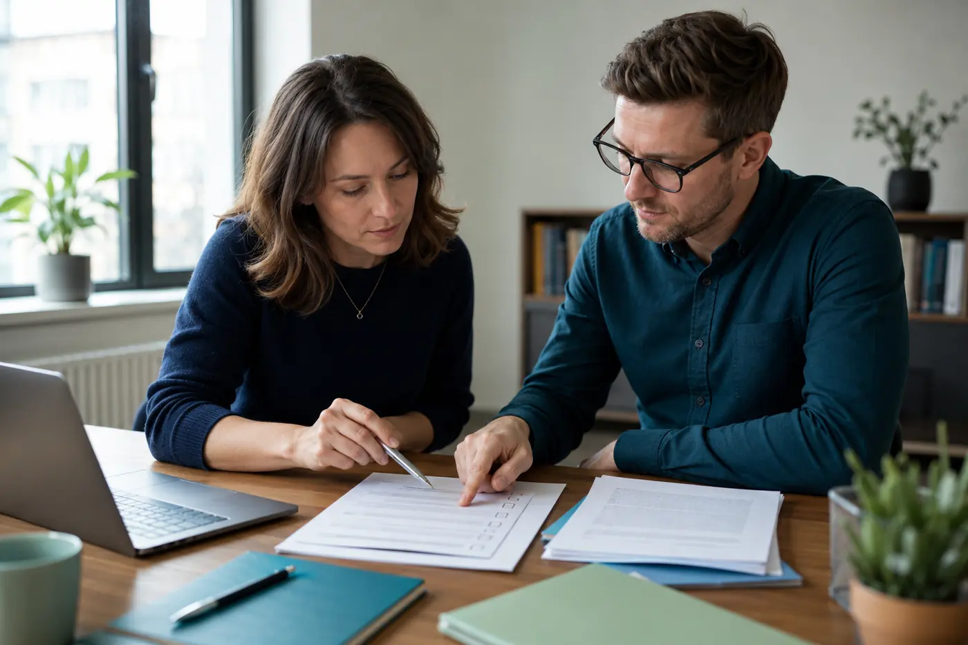 Sorgfältige Prüfung von Quellen für einen Finanzratgeber
